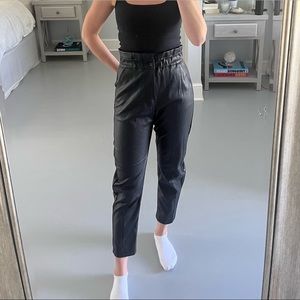 Zara faux leather pants